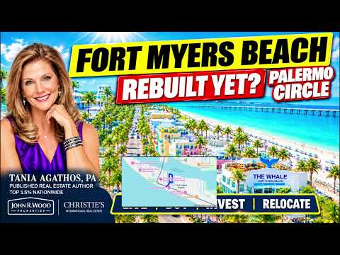 Driving Palermo Circle, Fort Myers Beach FL | FMB Rebuilding Progress 🌴