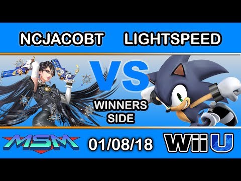 MSM 128 - NCJacobT (Bayonetta) Vs. Lightspeed (Sonic) Winners Side - Smash 4