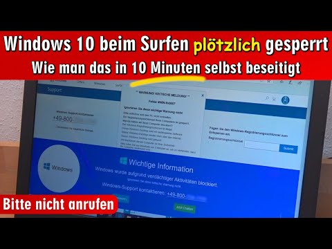 Windows 10 Support ❓ blockiert Internet ⭐ PC und Laptop bereinigen und säubern
