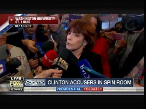 HOLY CRAP! Kathleen Willey DESTROYS Clintons in Media Scrum After Debate! Video