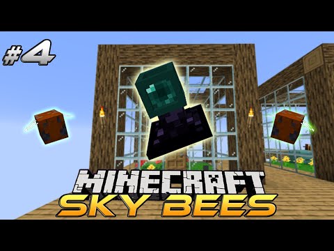 MINECRAFT SKY BEES | Auto Collection & A SIEVE BEE | EP 4 | Modded Minecraft 1.16.4