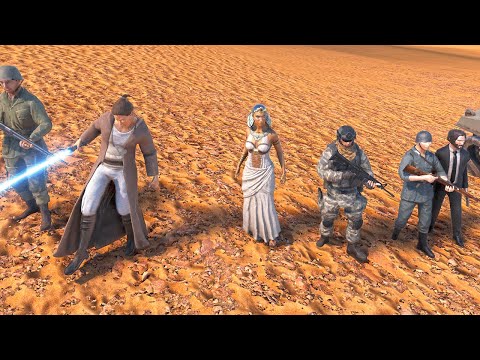 3,000,000 million ORC WARRIORS & ZOMBIES ATTACK ON THE 10 SUPER HEROES !! UEBS 2