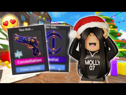 I UNBOXED THE NEW CHRISTMAS UPDATE GODLY... (Murder Mystery 2)