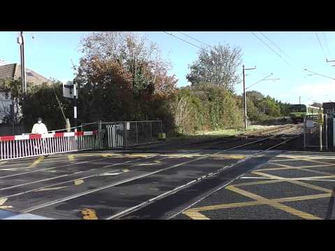Dart number 8331 - Baldoyle Road level crossing, Dublin