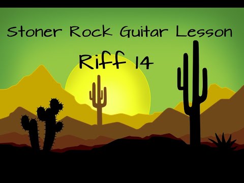 Stoner Rock Guitar Lesson /  Riff 14 / Space Rock Outro Riff