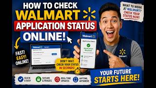 How to check walmart application status online