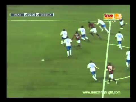 Zlatan ibrahimovic AMAZING SHOT 3-0 Milan - Brescia