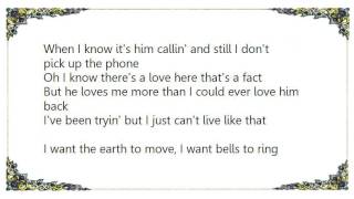 Chely Wright - Not as in Love Lyrics