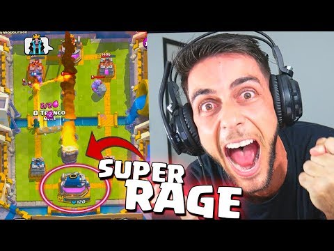 RAGE A PIOR DERROTA NO DESAFIO DO ELIXIR TRIPLO! CLASH ROYALE A0 VIVO
