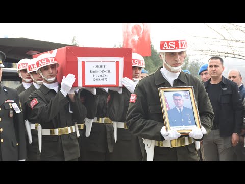 Şehit Piyade Uzman Çavuş Kadir Dingil'in cenazesi, Osmaniye'de defnedildi