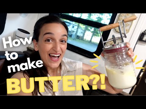 Making Butter for the First Time! | Kilner Butter Churner Review | Easy & Fun