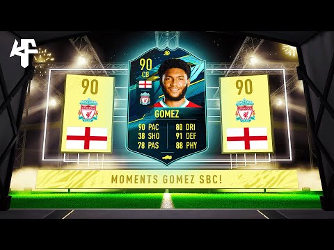 Player Moments Joe Gomez SBC Completed - Tips & Cheap Method - Fifa 21