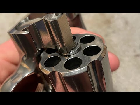 Removing Cylinder Burn Rings from Stainless Colt Python w/ Birchwood Casey Lead Removing Cloth