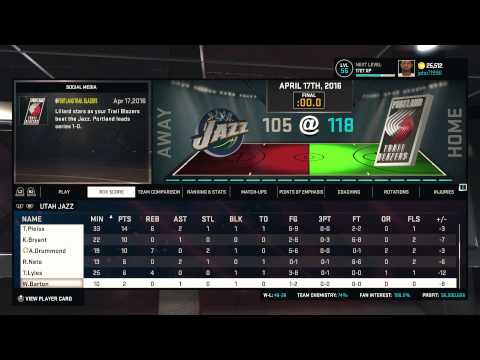 NBA 2K15 PS4 Jazz MyGM Ep. 19 - Playoff Plot Twist!