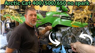 Arctic Cat 400/500/450 common no spark issue.