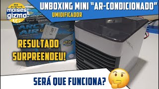 UNBOXING Mini AR-CONDICIONADO Porttil - Umidificador - Ser que FUNCIONA? - Saga continua