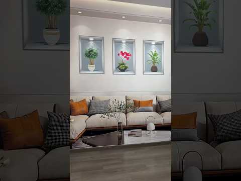 YouTube · Kavya Creates ⭐ — Dinding lorongmu terlihat kosong? ✨ Coba tambahkan dekorasi stiker tanaman 3 panel, bikin...