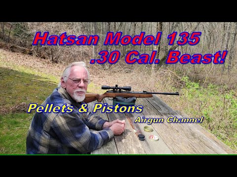 Hatsan 135 Carnivore .30 Caliber Pellet Rifle Review - Max Energy 34 FPE