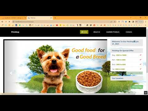 Pet Shop Purchasing in PHP Application Projects