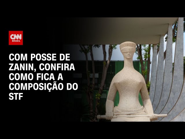 Com posse de Zanin, confira como fica a composição do STF | LIVE CNN