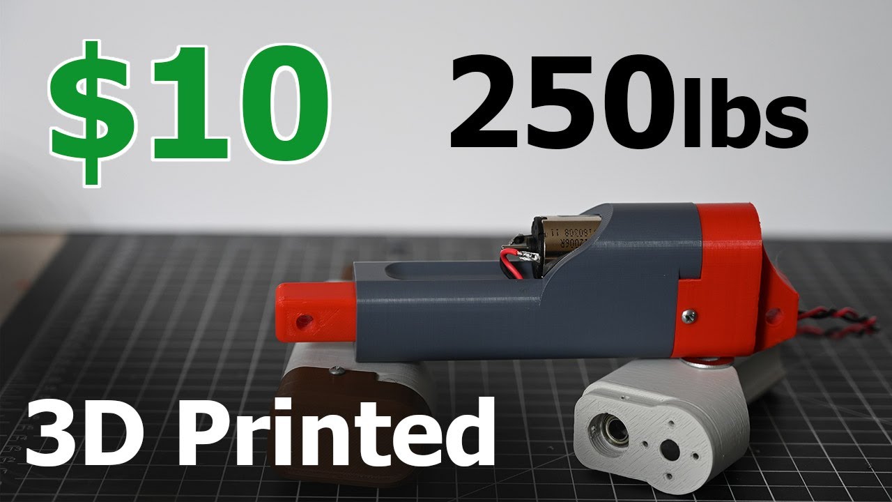 3D Printed Linear Actuator??? Surprisingly Strong!