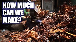 Scrapping a MOUNTAIN of Motors for Scrap Copper! How Much Can We Make?