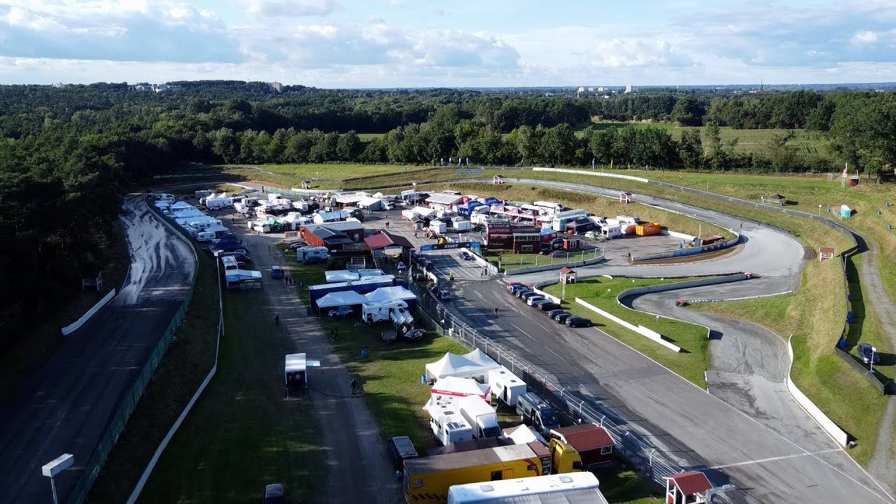 BK Rallycross Round 2-3 Buxtehude - paddock drone shots Estering