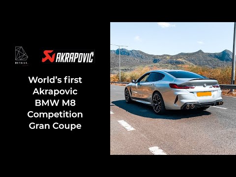 World's First BMW M8 Competition Gran Coupe with Akrapovič Sports Exhaust System | Details.