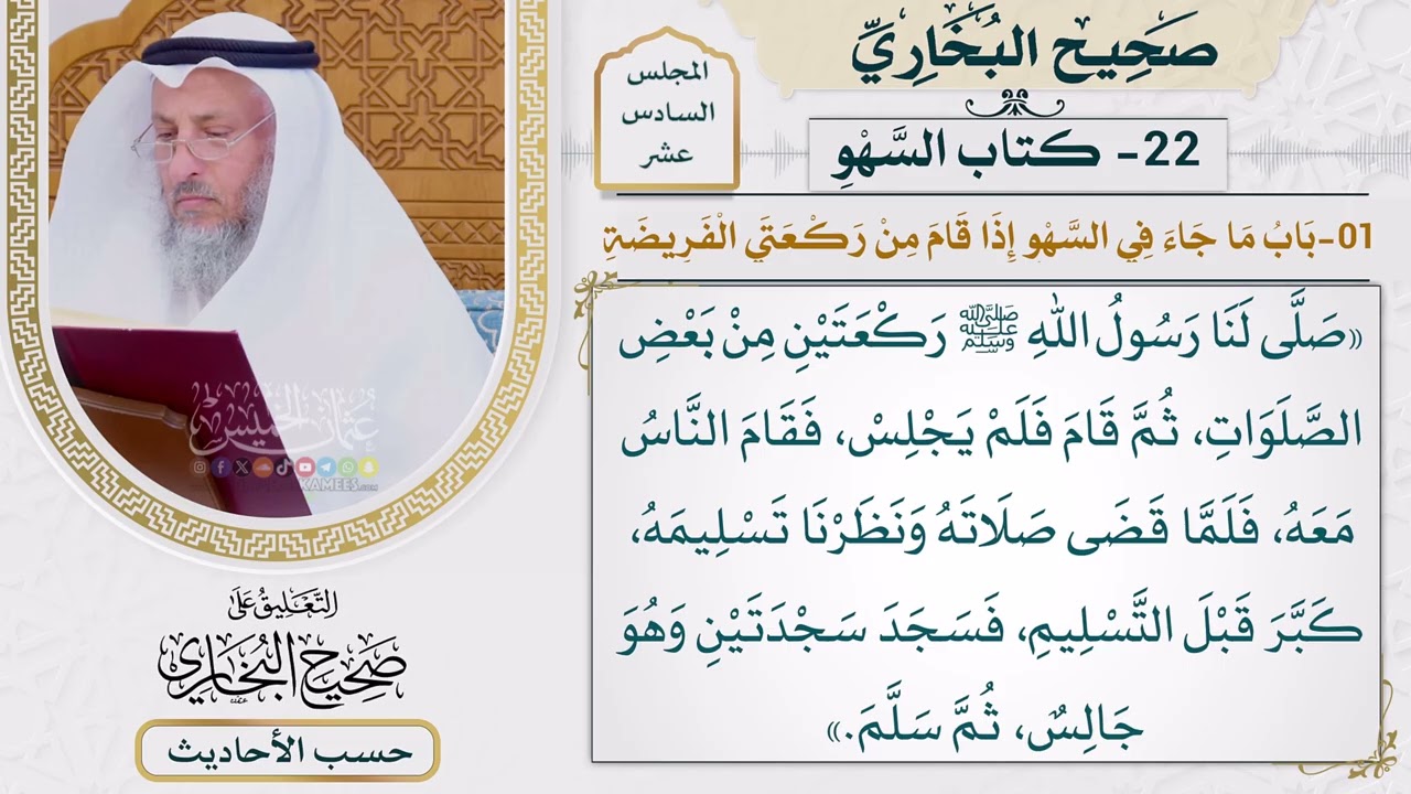 [1224] حديث: صلى لنا رسول الله ركعتين من بعض الصلوات [[أبواب السهو]]