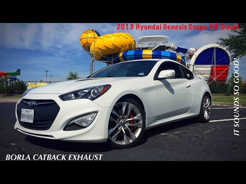 BK2 Genesis Coupe 3.8 Borla Catback Exhaust before & after!