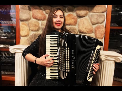 5885 - Black Excelsior Symphony Piano Accordion LMM 41 120 $1299