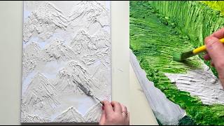 DIY 🌿 Textured Art for Beginners ✨ | Easy Wall Decor