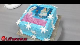 elsa resimli yaşpasta yapımı / resimli pasta nasıl yapılır #elsa #resimlipasta