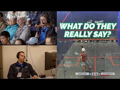 What you don't hear on TV! What the referees REALLY say during a squash match 👀