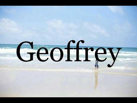 How To Pronounce Geoffrey🌈🌈🌈🌈🌈🌈Pronunciation Of Geoffrey