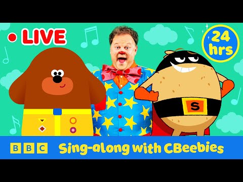 🔴 Sing-along with CBeebies Nursery Rhymes & Songs for Toddlers | 24h Livestream