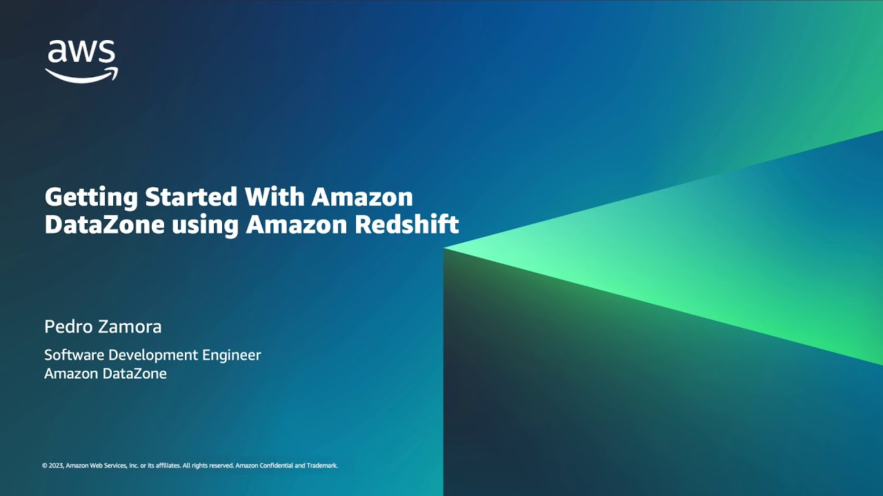Getting started with Amazon DataZone using Amazon Redshift | Amazon Web Services