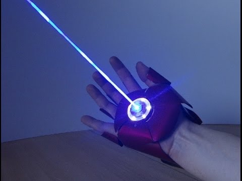Dual Laser IRON MAN Glove (with sounds and ejecting shell) Video