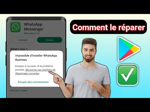 Comment réparer l'erreur Impossible d'installer WhatsApp Messenger sur Google Play Store