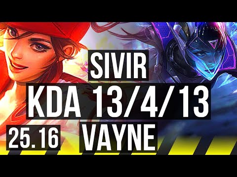 SIVIR & Pyke vs VAYNE & Thresh (ADC) | 13/4/13 | KR Master | 25.16