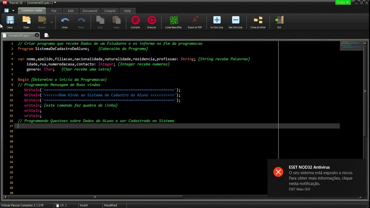 Programacao Pascal XE e Zim