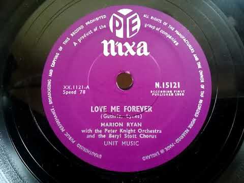 Marion Ryan ♪Love Me Forever♪ 1958年 78rpm record . Columbia . No. 119 phonograph