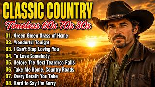 Download lagu Green Green Grass of Home, Wonderful Tonight | Top 100 Classic Country Music Timeless 60s 70s 80s mp3