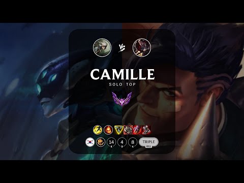 Camille Top vs Darius - KR Master Patch 13.13