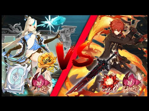 C6 Diluc & C6 Ningguang Vs Childe [DPS Showdown] - Genshin Impact