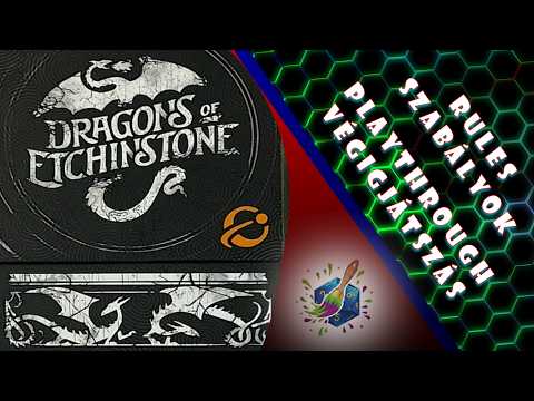 Dragons of Etchinstone szabálymagyarázós végigjátszás + vélemény - Painting and Game