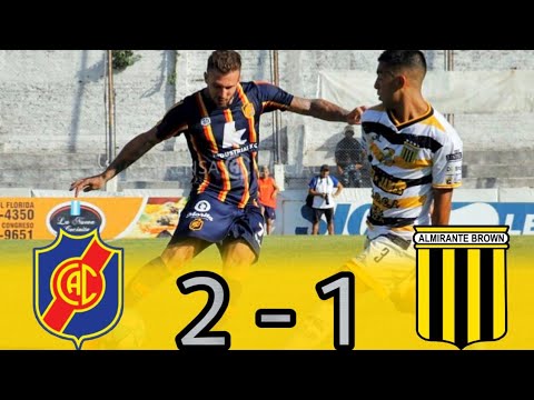 Primera B : COLEGIALES 2 - 1 ALMIRANTE BROWN | (Los Goles)