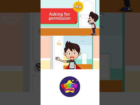 23. Asking for Permission (English Dialogue) - Role-play conversation for Kids #shorts