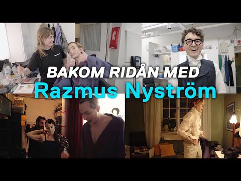 “Hade tur-kalsonger" 🤭 • BAKOM RIDÅN MED RAZMUS NYSTRÖM #bakomkulisserna #skådespelare #teater