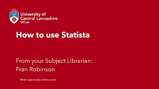 Discover how to find global market and consumer data, including statistics and analysis, with Statista.